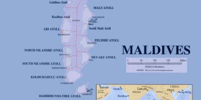 Карта Малдиви
