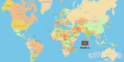 Показати Малдиви на мапи света