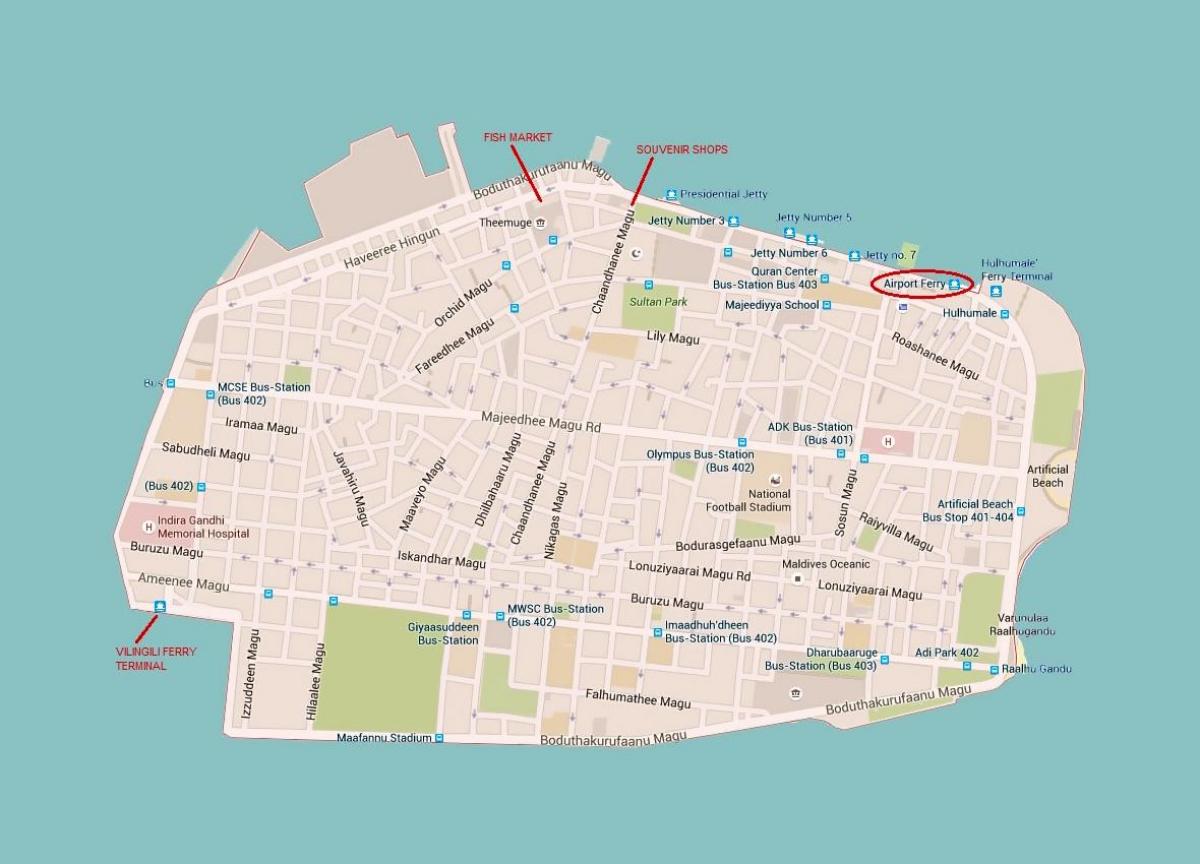 карта Мушко Малдиви