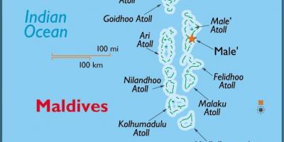 Баа Атолл Малдиви мапи