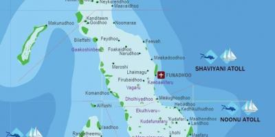 Детаљна мапа Малдиви