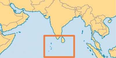 Острво Малдиви локацију на мапи света