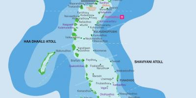 Одмаралишта Малдиви локацију на мапи