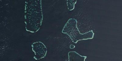 Карта Малдиви сателит